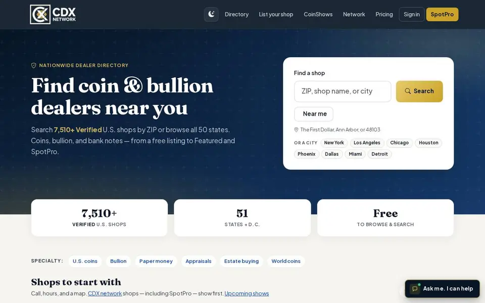 CDXList website